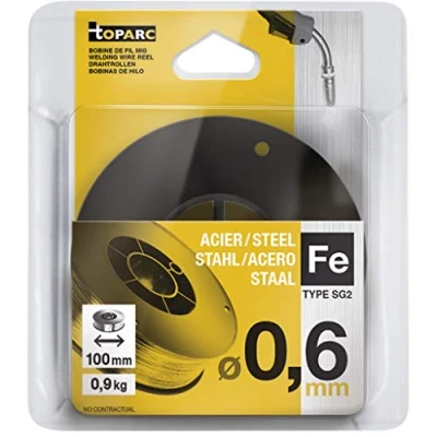 Obrázek GYS Role z masivního drátu ocel, 100 mm, 0,9 kg, průměr 0,6 mm