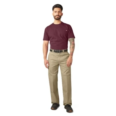 Obrázek Dickies Pánské triko s dlouhým rukávem košile, Khaki