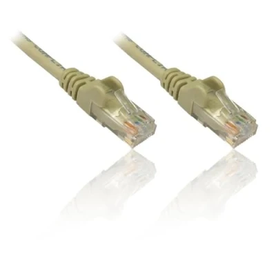 Obrázek PremiumCord Síťový kabel, Ethernet, LAN &amp; Patch kabel CAT5e, UTP, rychlý flexibilní a robustní RJ45 1Gbit/S, AWG 26/7, měděný 100% Cu, šedý, 1m