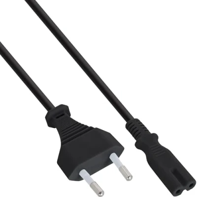 Obrázek InLine 16654A síťový kabel, síťová zástrčka na Euro 8 C7 konektory, 3 m, 1 x napájecí kabel