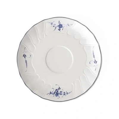 Obrázek Podšálek na polévku Villeroy und Boch Vieux Luxembourg 19 cm, prémiový porcelán, bílý/modrý