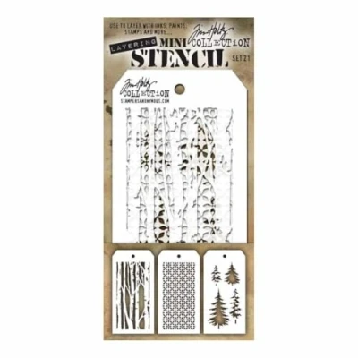Obrázek Stampers Anonymous 425539 sada mini šablon 21, syntetický materiál, vícebarevný, 21,5 x 9,2 0,1 cm