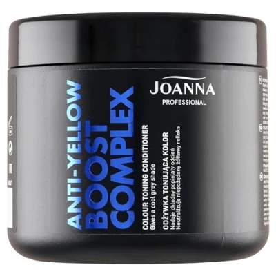 Obrázek Joanna Professional Revitalisierung Tönungs Conditioner in Silber Grau für das Haar mit Mikroprotein dauerhafte Locken Glanz &amp; Farbe Kaltgrau 500 g