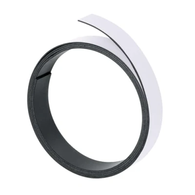 Obrázek FRANKEN Magnetická páska, 100 cm x 5 mm, popisovatelná, lze přistřihnout, bílá, M801 09