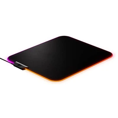 Obrázek SteelSeries QcK Prism Cloth M Gaming podložka pod myš 2 zóny RGB osvětlení střední velikost (320 mm x 270 6 mm)