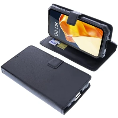 Obrázek foto kontor Pouzdro kompatibilní s Oukitel WP28 Ochranné černé Book Style Case mobil Kniha Wallet na Cover Skládací Stojan