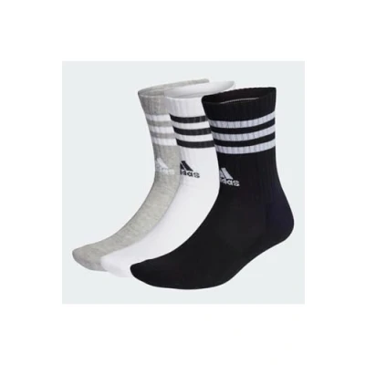 Obrázek adidas Performance 3STRIPES Unisex 3 PACK Sportovní ponožky medium grey heather white black white, Velikost: 49 51