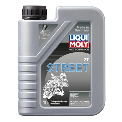Obrázek LIQUI MOLY Motorbike 2T Street 1 l Motocykl 2taktní olej výr. č.: 1504, stříbrný