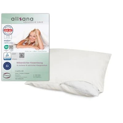 Obrázek allsana povlak na polštář pro alergiky 40 x cm povlečení alergie proti roztočům ochrana prach nealergenní mezipotah polštáře testováno