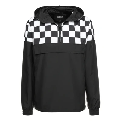 Obrázek Urban Classics Check PULL OVER Jacket Větrovka, Muži, Velikost: Small, Black/chess