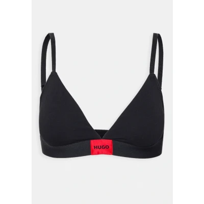 Obrázek HUGO Triangle Label Trojúhelníková podprsenka, Ženy, Velikost: XS, Black