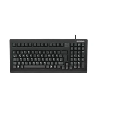 Obrázek Cherry Compact 48 cm 19 palců Corded Keyboard Black USB (DE)