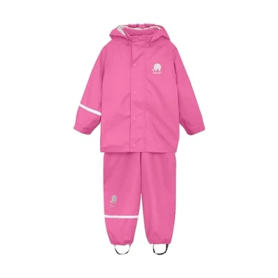 Obrázek CeLaVi Dívčí dvoudílný oblek do deště v mnoha barvách bunda deště, balení Růžová (Real pink 546), (velikost výrobce: 150), Pink), 150