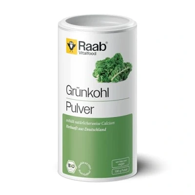 Obrázek Raab Vitalfood Bio prášek z kalu Německa, bez přísad, veganský, lepku, obsahuje přirozeně vápník, 190 g dóza, mořská kala Německa