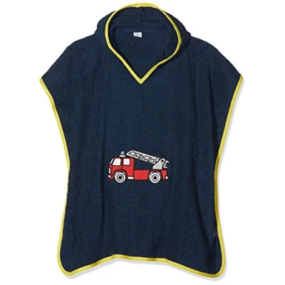 Obrázek Playshoes Unisex dětské froté pončo župan ručník, Požární ochrana