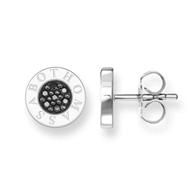 Obrázek Thomas Sabo Náušnice Classic Pavé 925 sterlingové stříbro H1547, Mincovní stříbro, Kubická zirkonie