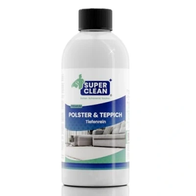 Obrázek SUPER CLEAN Čistý čistič polstrování na koberce, koncentrát pro všechny druhy čalounění, kobercových podlah, autosedaček, pohovky nebo Obsah: 500 ml