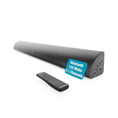 Obrázek MAJORITY soundbar Snowdon pro TV přístroje Bluetooth 120W 2.1 reproduktor televizi s integrovaným subwooferem zvukový systém televizory 81 cm Sound Bar