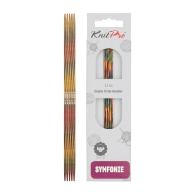 Obrázek KnitPro Symfonie Wood jehličková hra 2,0 mm 15 cm, hnědá