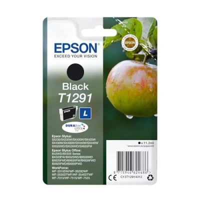 Obrázek Inkoustová náplň do tiskárny Epson „jablko“, odolná vůči setření a vodě,, černá