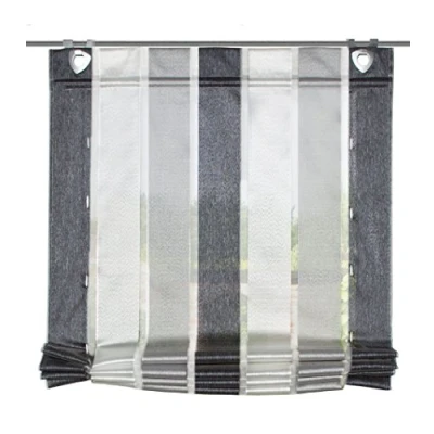 Obrázek Home fashion Pásková roleta podélné proužky, látka, antracit, 130 x 80 cm
