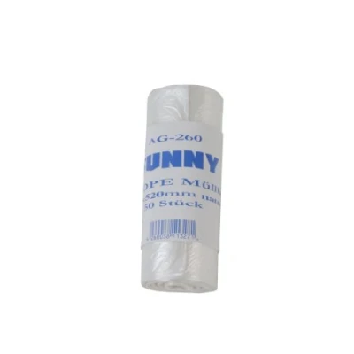 Obrázek Funny Sáček na odpadky HDPE, 450 x 520 mm, transparentní, cca 18 l, balení 40 ks (40 50 kusů)