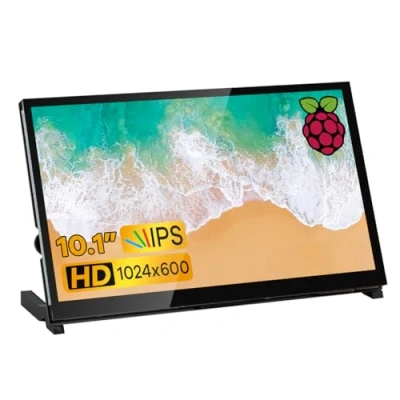 Obrázek LAFVIN 10,1&quot; IPS LCD Touch Screen Display Panel 1024x600 kapacitní obrazovka HDMI Monitor pro Raspberry Pi, Jetson Nano, BB černý, Windows 10 8 7