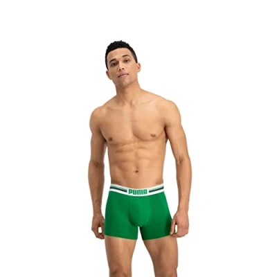 Obrázek Puma Pánské boxerky Bodywear Placed Logo balení 2 ks, Zelená