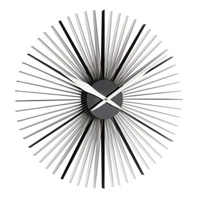 Obrázek TFA Dostmann Daisy XXL designové nástěnné hodiny, moderní průměr 50 cm, černá/bílá, 60. 3023. 01