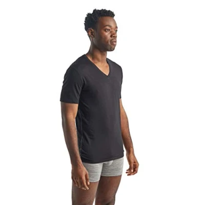 Obrázek Icebreaker Merino Anatomica SS V Tílko, Muži, Velikost: XXL, Black/monsoon
