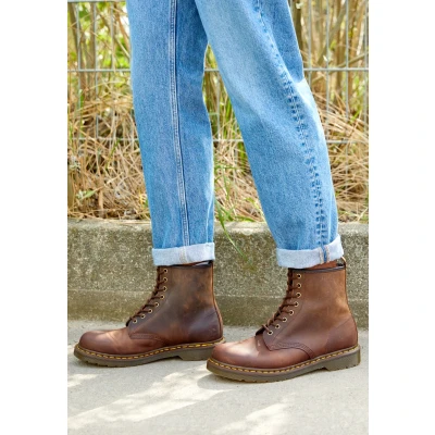 Obrázek Dr. Martens 1460 Unisex Šněrovací kotníkové boty, Velikost: 43, Dark brown crazy horse boty
