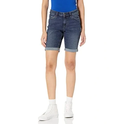 Obrázek Amazon Essentials Dámské úzké 23 cm bermudy z denimu, tmavá džínová modrá, 38