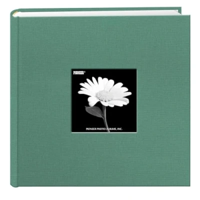 Obrázek Fotoalbum Pioneer s přihrádkami na fotografie a fotorámečky z látky Tranquil Aqua