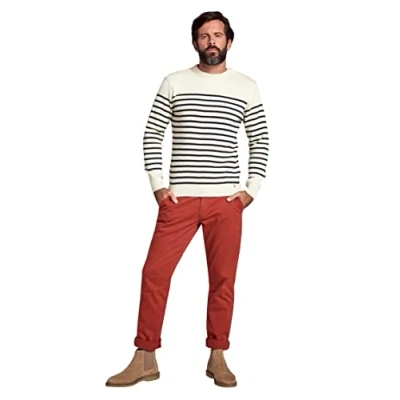 Obrázek Armor Lux Herren Pull Marin Molene Héritage Homme Pullover, Mehrfarbig (395 Natur/Navi 395 Natur/Schiff), Large