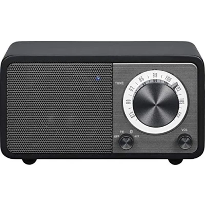Obrázek Sangean WR 7 přenosné stolní rádio (FM RDS Tuner, Bluetooth, AUX In, integrovaný reproduktor, provoz na baterie (nabíjecí)) , matná černá