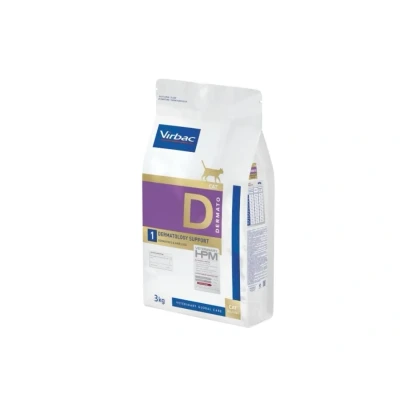 Obrázek Virbac Veterinary HPM Cat Dermato D1 3 kg
