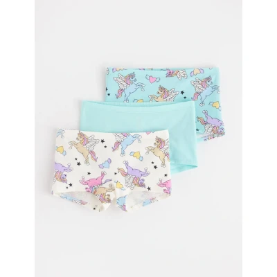 Obrázek Lindex Boxer Unicorn 3 PACK Boxerky pro děti, Velikost: 122/128, Light dusty white