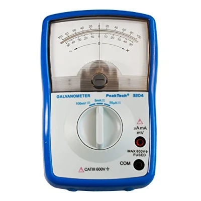 Obrázek Peak Tech P 3204 Analog pokovování metrů +/ 50 Μa, 5 MA, 100 MV s Drehs Pulm ESS správu A Speigels KALA