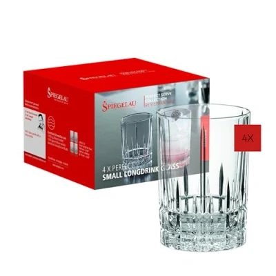 Obrázek Spiegelau sklenice na nápoje 4dílná sada, 240 ml, Perfect Serve, 4500172, koktejlové z křišťálového skla, pití lze mýt v myčce, čiré