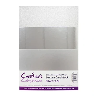 Obrázek Unbekannt Crafters Companion CP LMIX Silver Crafter&#039;s balení luxusních kartonů, card, 23,5 x 37 1 cm