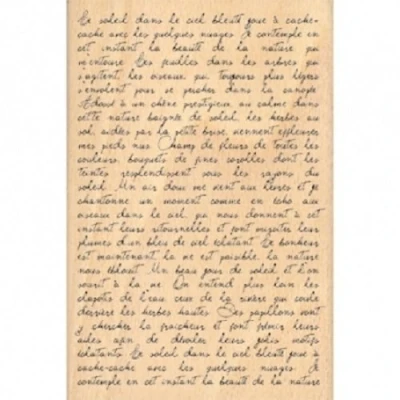 Obrázek Florilèges Design FHA208074 Scrapbooking Manuscrit Text, 15 x 10 2,5 cm