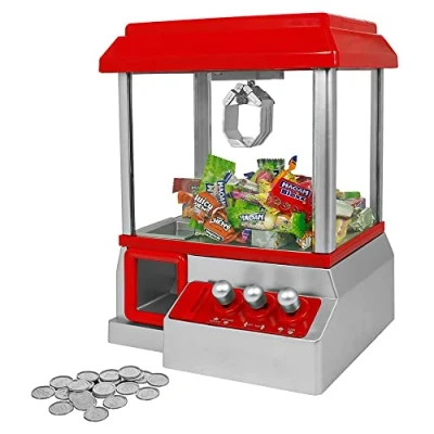 Obrázek mikamax Candy Grabber automat na sladkosti ve stylu mini deštníků, s hrou a náhradními mincemi