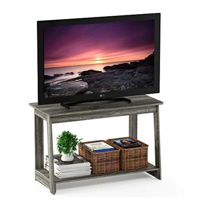 Obrázek Furinno TV stojan, dřevo, francouzský dubově šedá, 39,8 x 55,09 cm