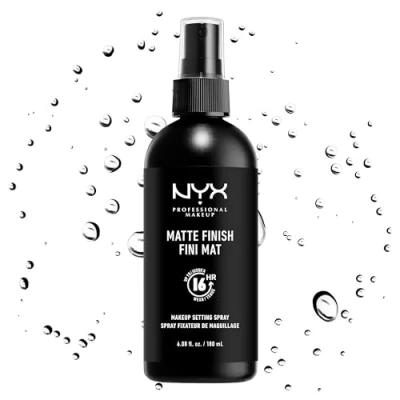 Obrázek NYX Professional Makeup Setting Spray Matte, Vegane, dlouhotrvající formule, Make up Fixier Spray, Mattes Finish, maxi velikost, 180 ml