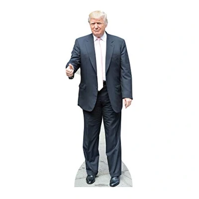 Obrázek Star Cutouts Kartonový řez od Donald Trump, životní velikost, lepenka, vícebarevný, 188 x 71 cm