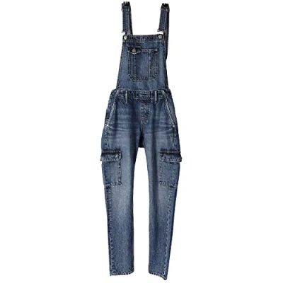 Obrázek Hurley Damen W Oceancare Denim Dungaree Pants, Jeansblau, 40