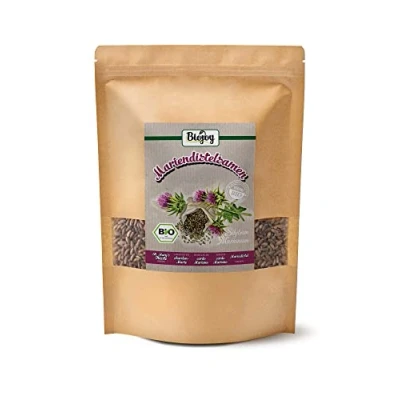 Obrázek Biojoy Bio semena bodláka celá (1 kg), ideální pro ostropestřec mariánský čaj (Silybum marianum)