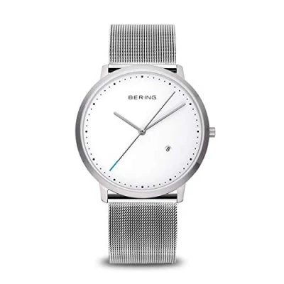 Obrázek BERING Unisex hodinky Quarz Movement Classic Collection s ušlechtilou ocelí a safírovým sklem, stříbrná, Minimalista