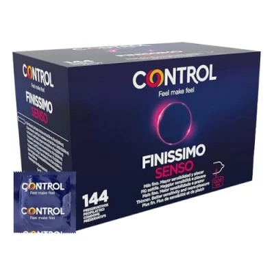 Obrázek CONTROL O FINISSIMO SENSO kondomy z přírodního latexu tenké (0,06 mm) 144 kusů