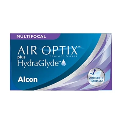 Obrázek Air Optix plus HydraGlyde Multifocal měsíční čočky měkké, 6 kusů, BC 8,6 mm, DIA 14,2 ADD MED, 2. 75 dioptrií